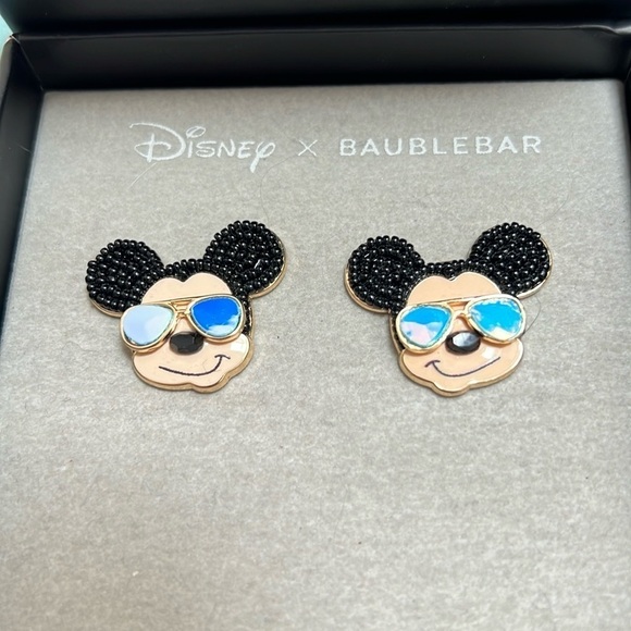 Disney x BAUBLEBAR Mickey Mouse Sunglass Earrings New - Picture 2 of 6